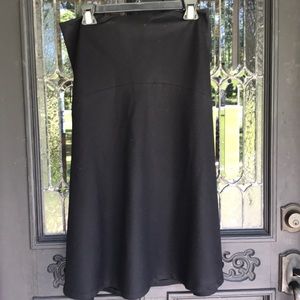 Black wool skirt